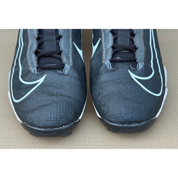 NIKE MENS SIZE 11.5 VAPOR EDGE SHARK 2 FOOTBALL OUTDOOR CLEATS FASTFLEX BLACK - Picture 2 of 9